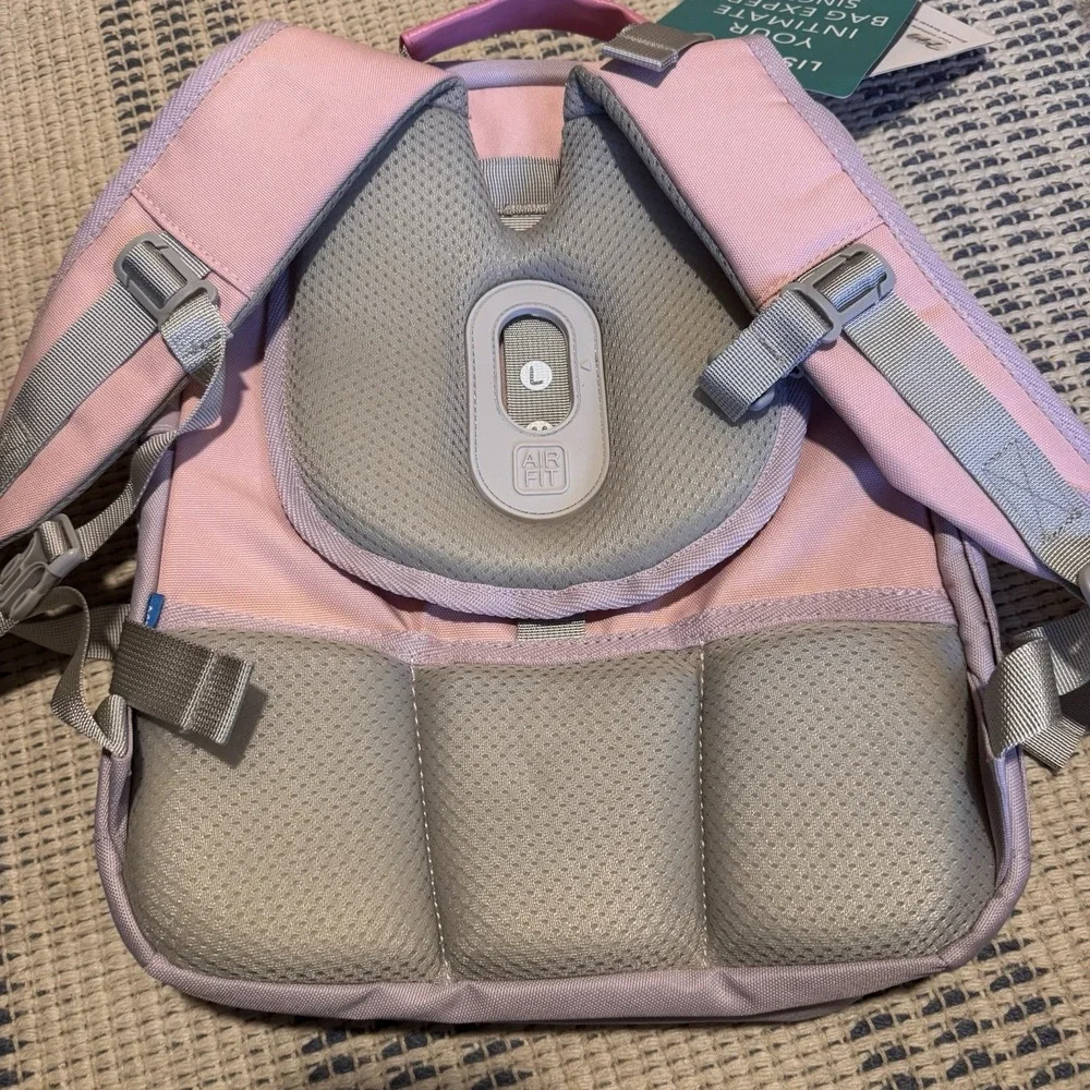 LISINUO Purple & Pink Kitty With A Now Backpack. Extra Padding NWT